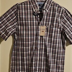 Men's Blue Plaid Shirt by Chaps